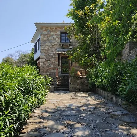 Villa Cozy Blue Stone House With A Great Sea View. Tsagarada