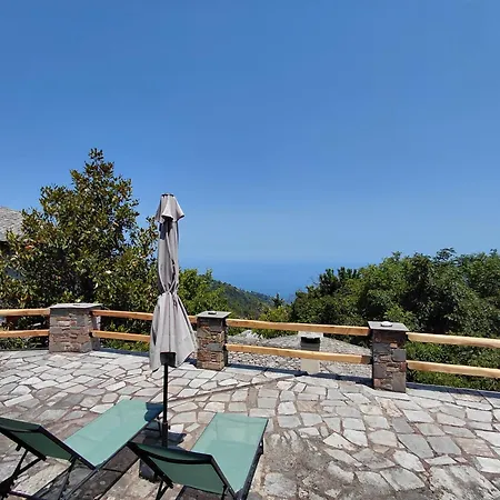 Cozy Blue Stone House With A Great Sea View. * Tsagarada